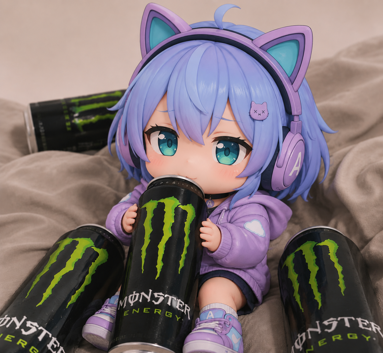 Imagem do post Flagra na Base: Ayla e o Vício Secreto em Monster Energy!